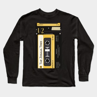 Yellow Black U2 Cassette Tape - Great Gift For U2 Lovers - Music Lovers Gift - Gift For Music Teacher Long Sleeve T-Shirt